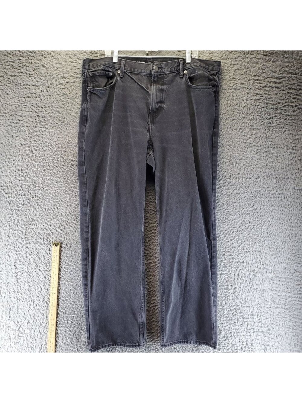 Old Navy Jeans Mens 42x32 Black Original Loose Built-In Tough